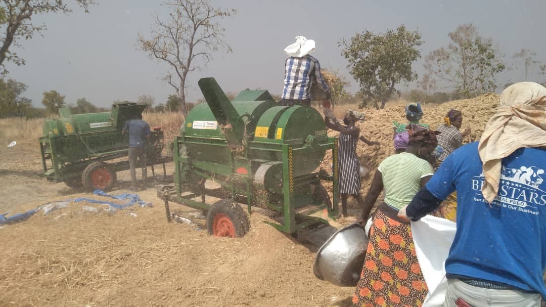 A rural farming community at work